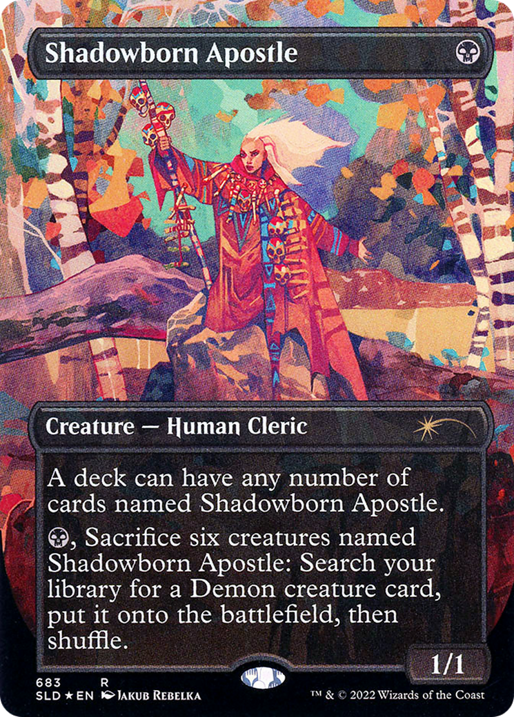 Shadowborn Apostle (SLD-683) [Secret Lair Drop] (Borderless) Foil