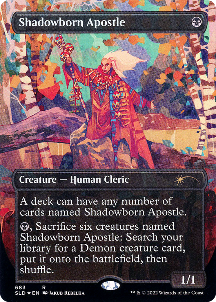 Shadowborn Apostle (SLD-683) (Borderless) [Secret Lair Drop] Foil