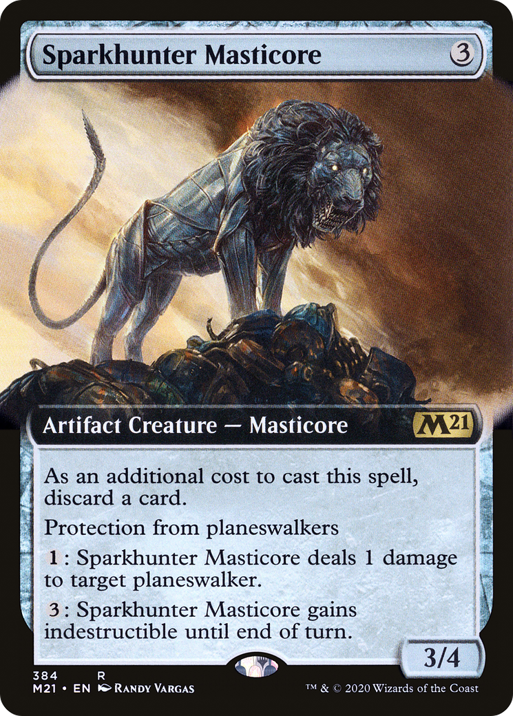 Sparkhunter Masticore (M21-384) [Core Set 2021]: (Extended Art)