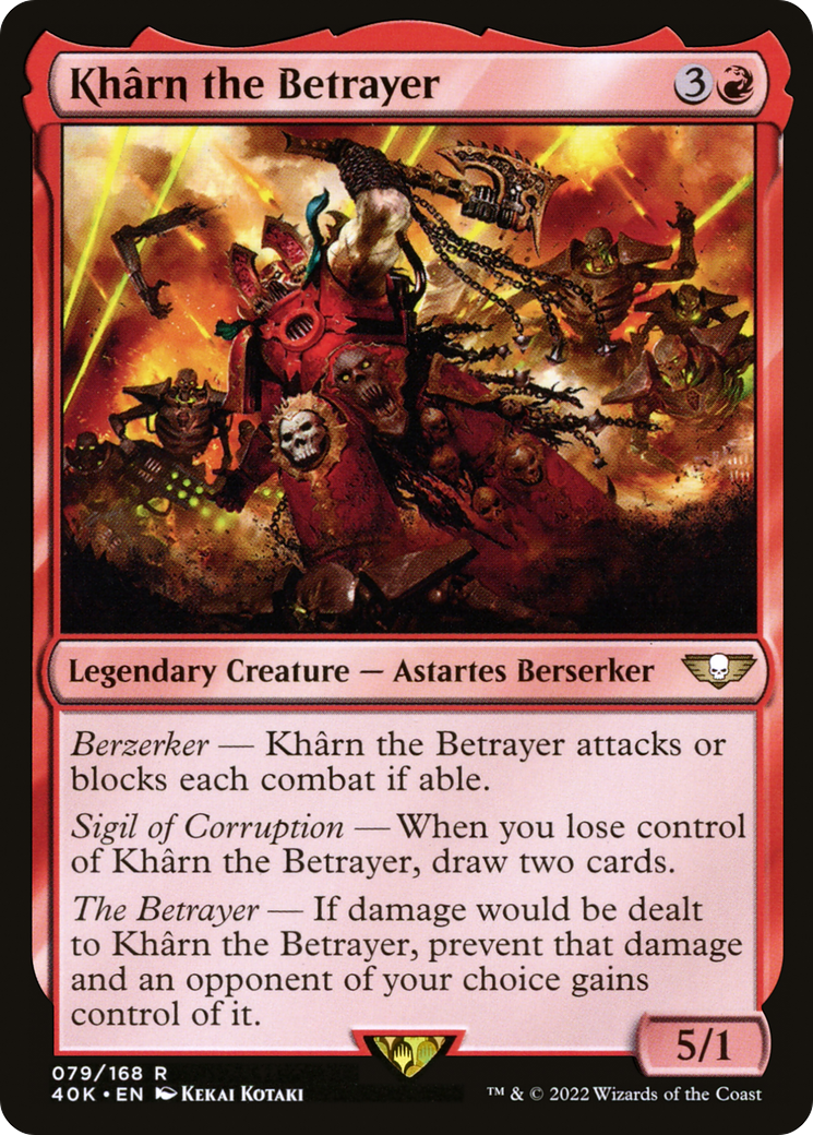 Kharn the Betrayer (40K-079) [Warhammer 40,000 Commander]