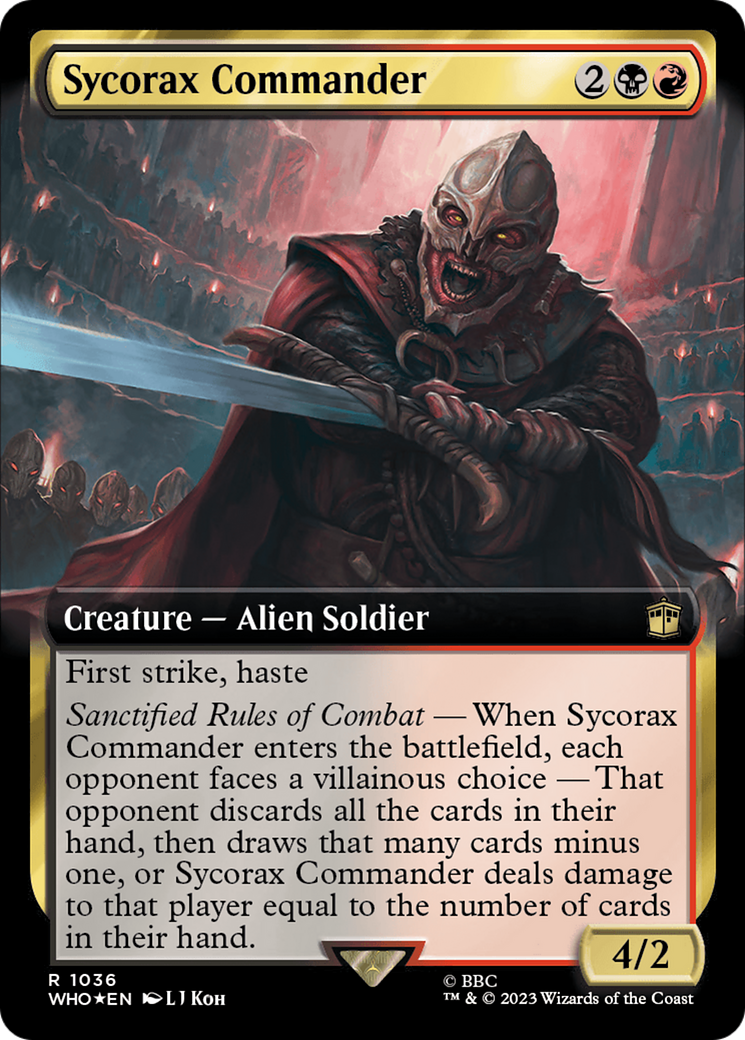 Sycorax Commander (WHO-1036) [Doctor Who]: (Extended Art) Foil