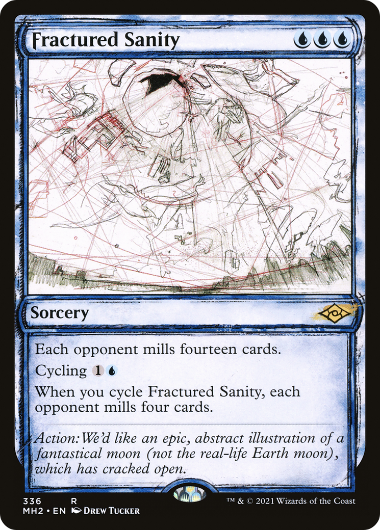 Fractured Sanity (MH2-336) [Modern Horizons 2]: (Showcase) Foil
