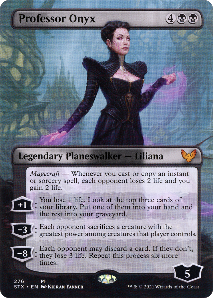 Professor Onyx (STX-276) [Strixhaven: School of Mages] (Borderless) Foil