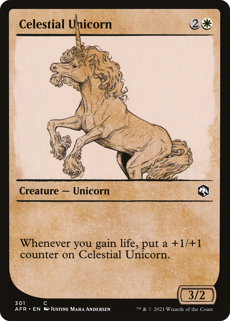 Celestial Unicorn (Showcase) (AFR-301) [Adventures in the Forgotten Realms]