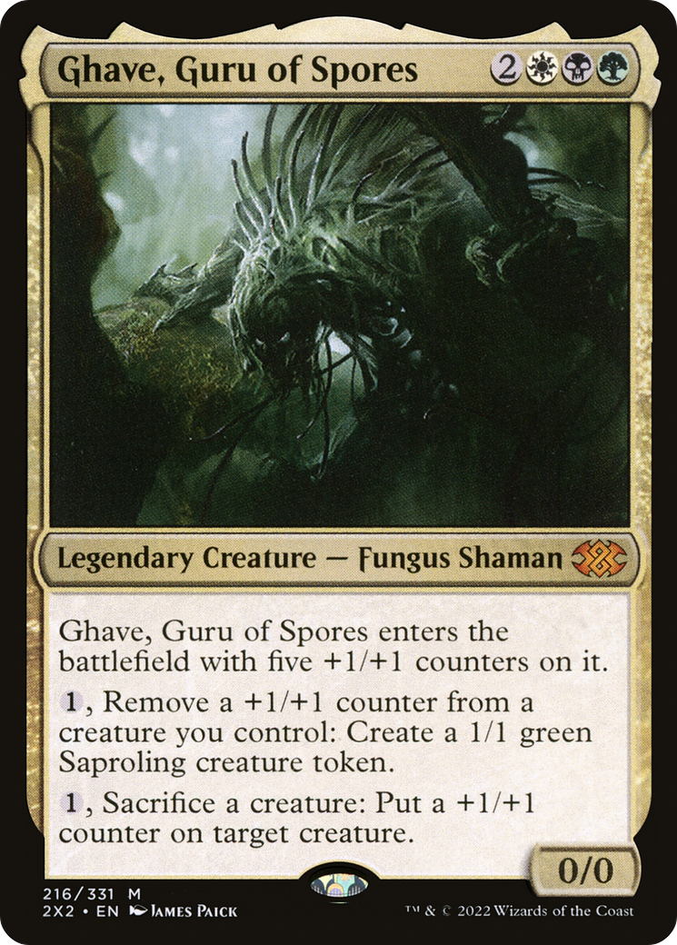 Ghave, Guru of Spores (2X2-216) [Double Masters 2022] Foil