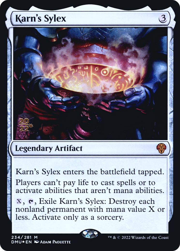 Karn's Sylex (PRE-234) [Dominaria United Promos] Foil