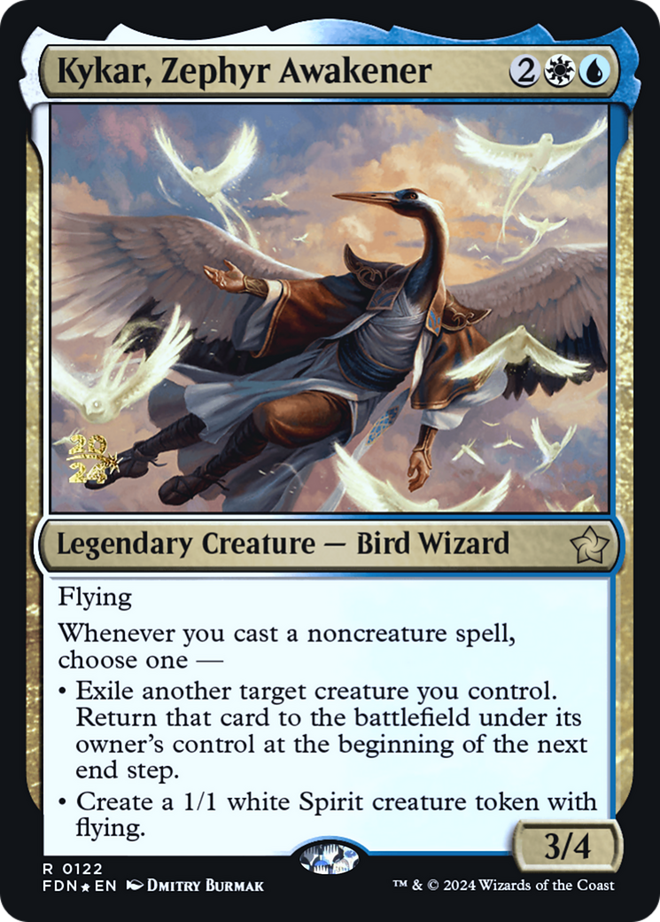 Kykar, Zephyr Awakener (PRE-122S) [Foundations Promos] Foil