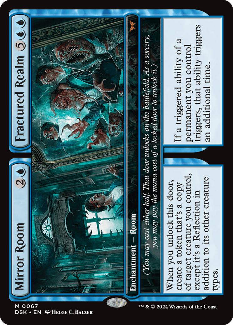 Mirror Room // Fractured Realm (DSK-067) [Duskmourn: House of Horror] Foil
