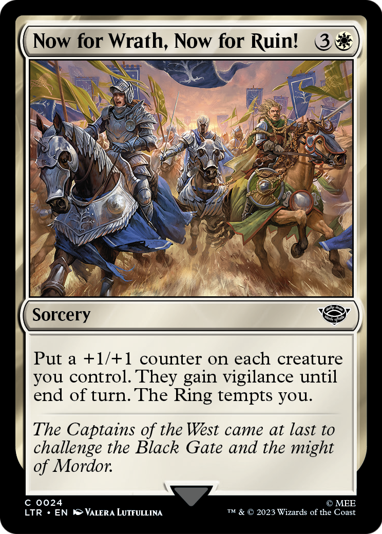 Now for Wrath, Now for Ruin! (LTR-024) [The Lord of the Rings: Tales of Middle-earth] Foil