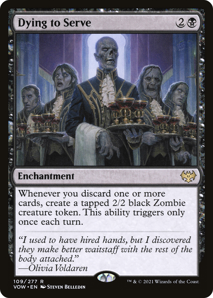 Dying to Serve (VOW-109) [Innistrad: Crimson Vow] Foil