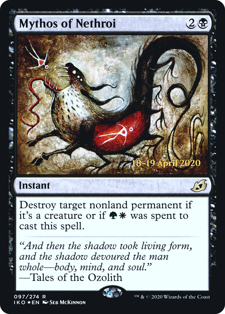 Mythos of Nethroi (PRE-97S) [Ikoria: Lair of Behemoths Promos] Foil