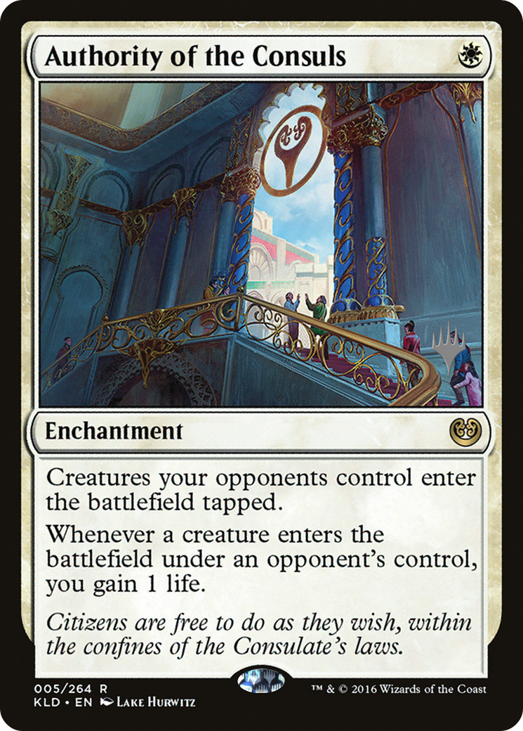 Authority of the Consuls (PPM21-05P) [Promo Pack: Kaladesh Promos] Foil
