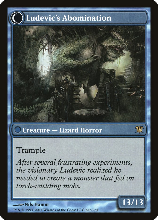 Ludevic's Test Subject // Ludevic's Abomination (ISD-064) [Innistrad]: (Double Faced Transform) Foil