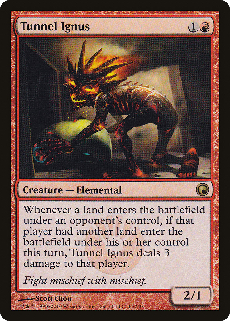 Tunnel Ignus (SOM-105) [Scars of Mirrodin] Foil