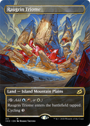 Raugrin Triome (IKO-311) [Ikoria: Lair of Behemoths]: (Showcase) (Borderless) Foil