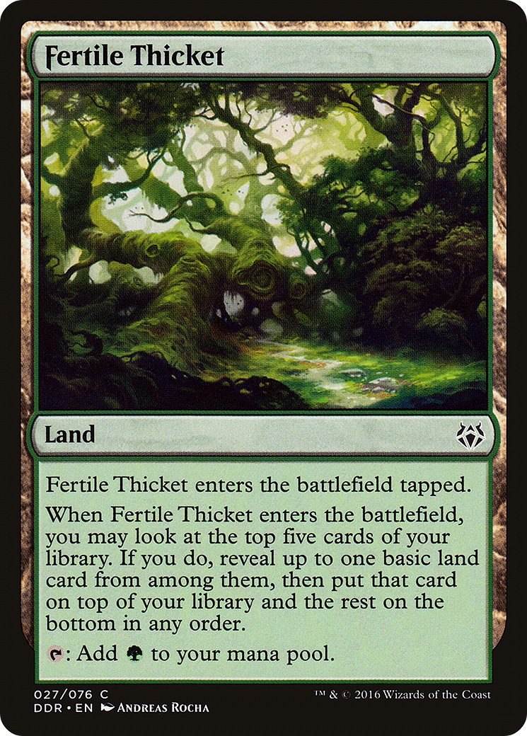 Fertile Thicket (DDR-027) [Duel Decks: Nissa vs. Ob Nixilis]