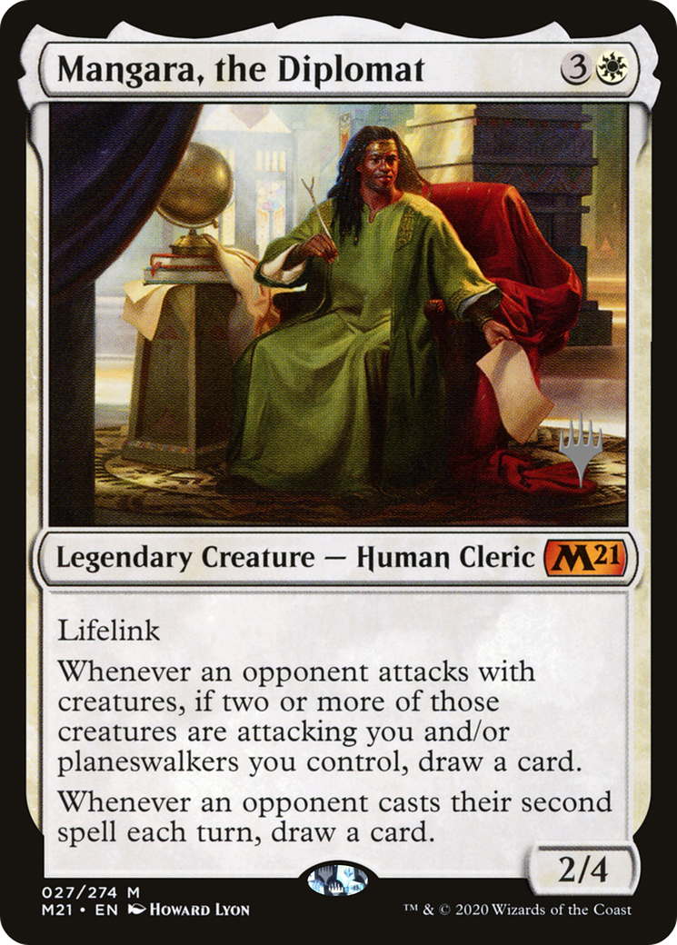 Mangara, the Diplomat (PPM21-27P) [Core Set 2021 Promos] Foil