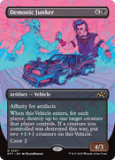 Demonic Junker (DFT-307) [Aetherdrift] (Borderless) Foil