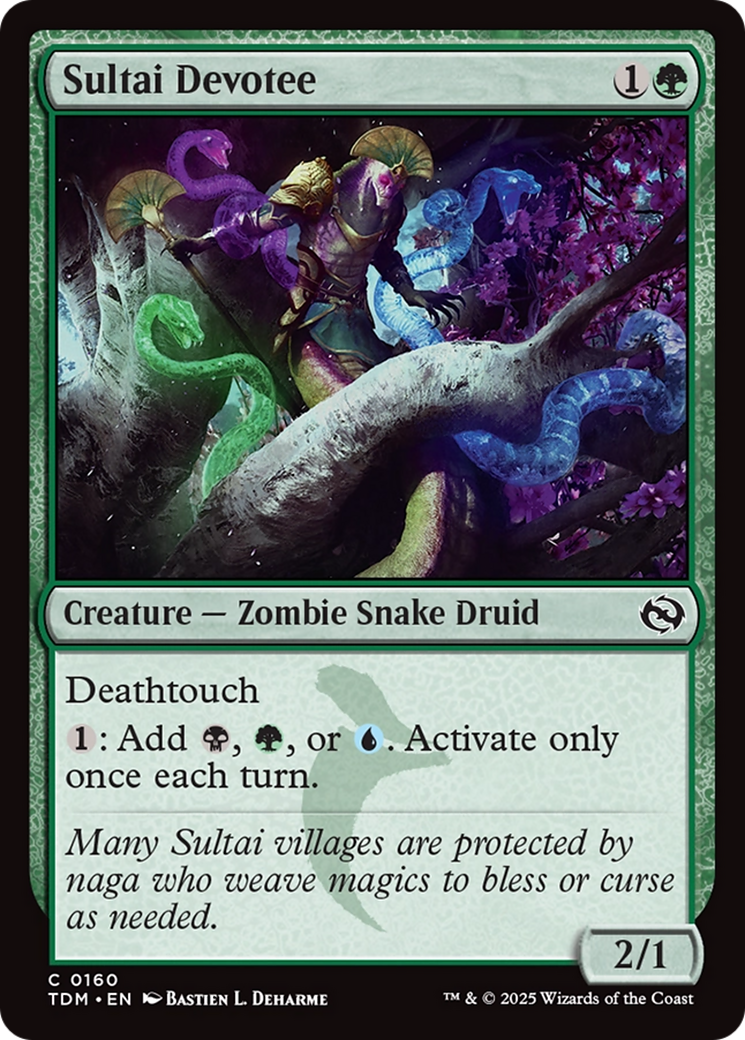 Sultai Devotee (TDM-160) [Tarkir: Dragonstorm] Foil
