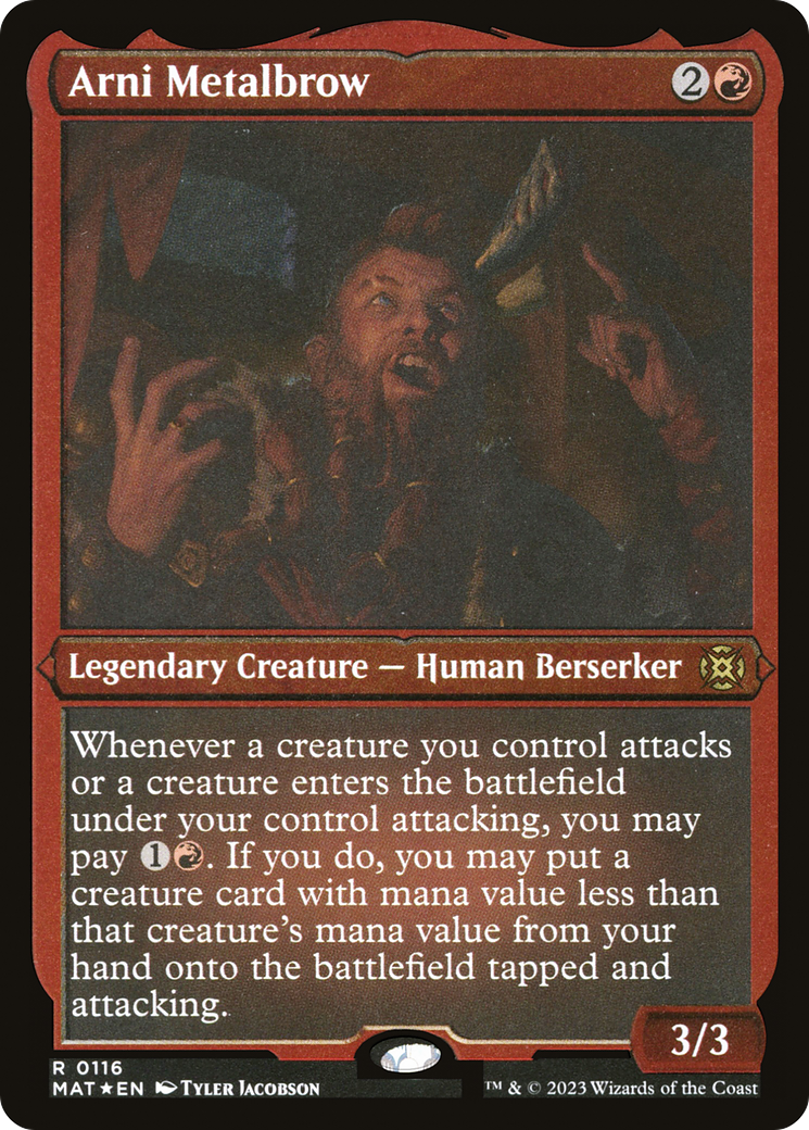 Arni Metalbrow (MAT-116) [March of the Machine: The Aftermath] Etched Foil