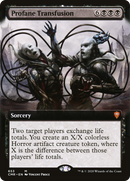 Profane Transfusion (CMR-653) [Commander Legends]: (Extended Art) Foil