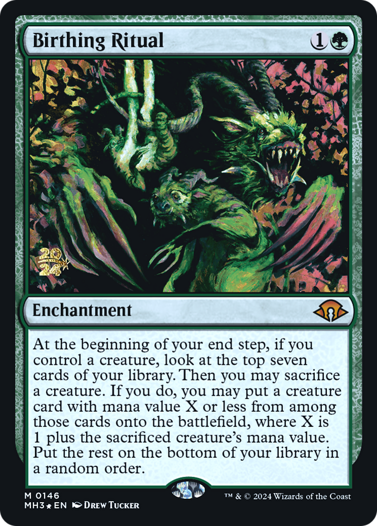 Birthing Ritual (PRE-146) [Modern Horizons 3 Promos] Foil