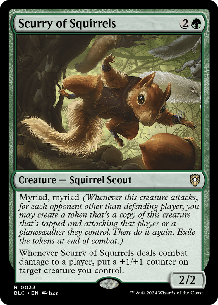 Scurry of Squirrels (BLC-033) [Bloomburrow Commander]