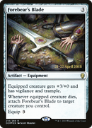 Forebear's Blade (PRE-214S) [Dominaria Promos] Foil