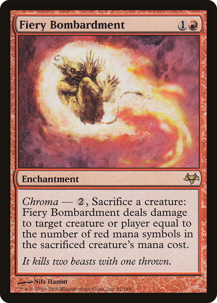 Fiery Bombardment (EVE-052) [Eventide]