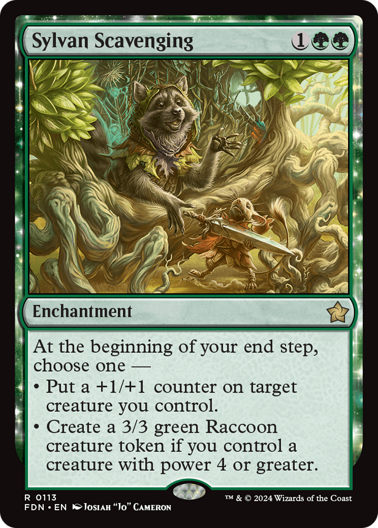 Sylvan Scavenging (FDN-113) [Foundations] Foil