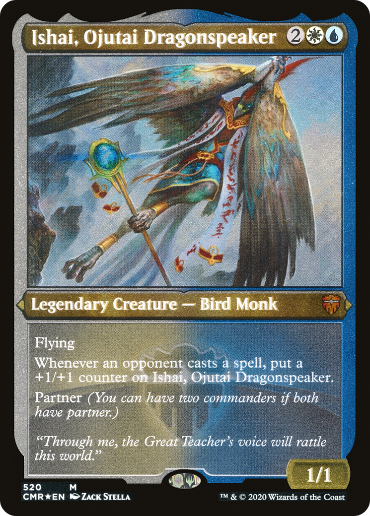 Ishai, Ojutai Dragonspeaker (Foil Etched) (CMR-520) [Commander Legends] Foil