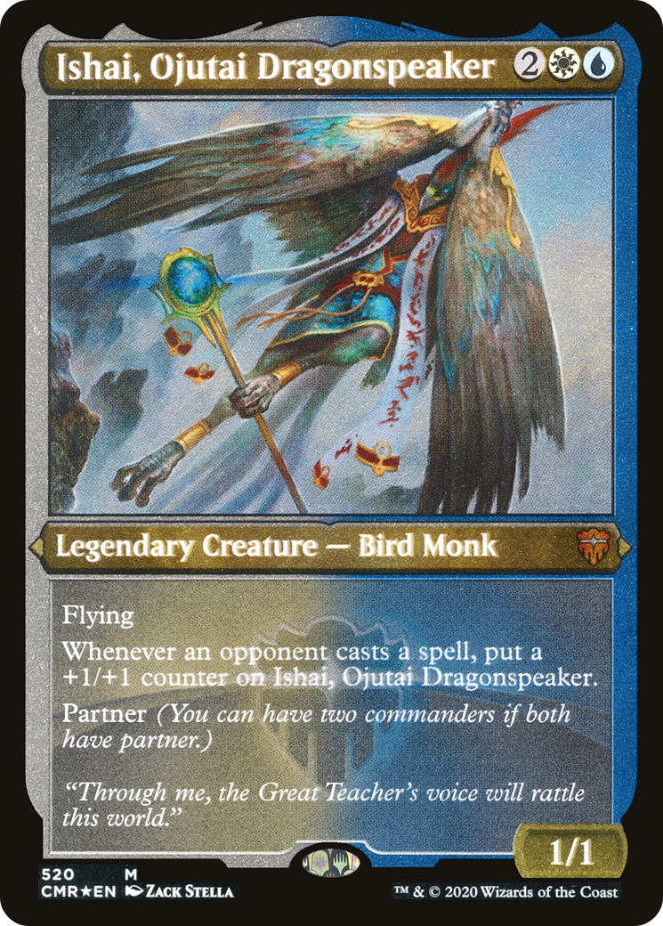 Ishai, Ojutai Dragonspeaker (CMR-520) [Commander Legends] Etched Foil