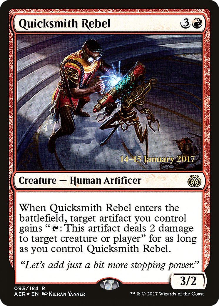 Quicksmith Rebel (PRE-93S) [Aether Revolt Promos] Foil