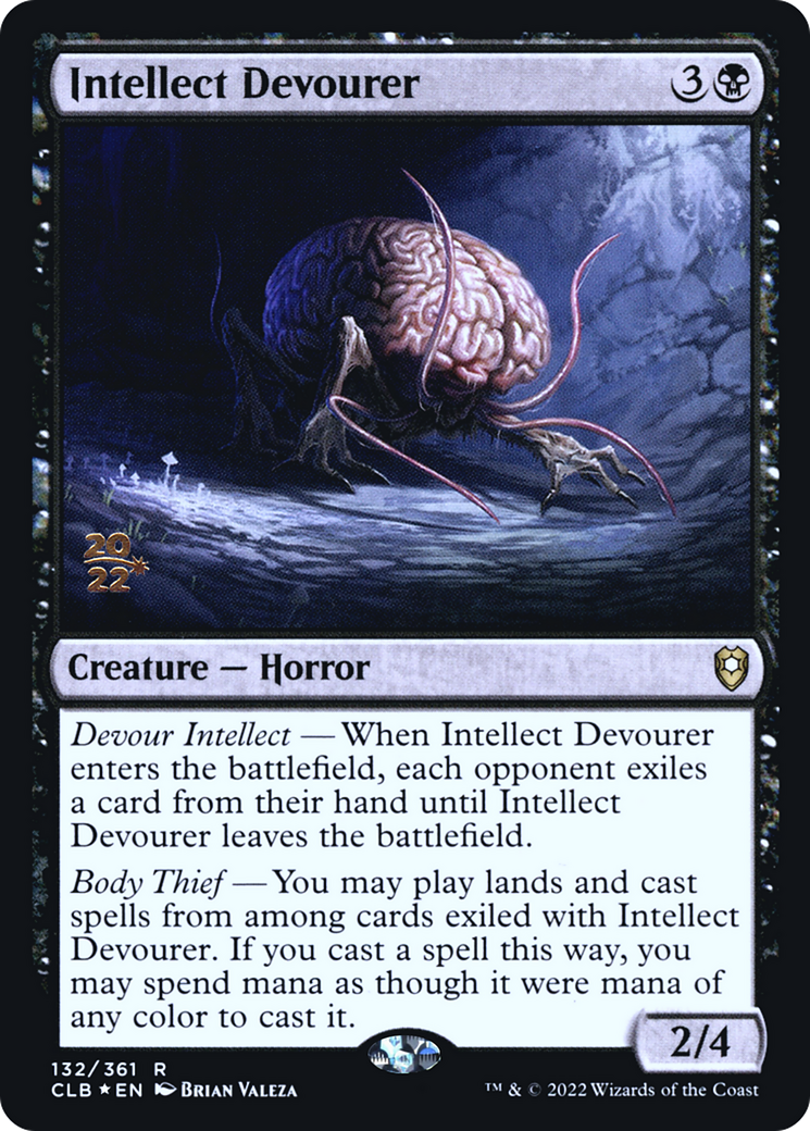 Intellect Devourer (PRE-132) [Battle for Baldur's Gate Promos] Foil