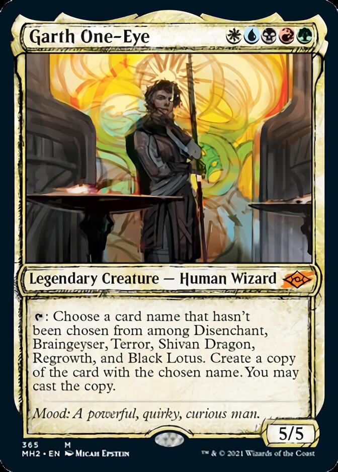 Garth One-Eye (MH2-365) [Modern Horizons 2]: (Showcase) Foil