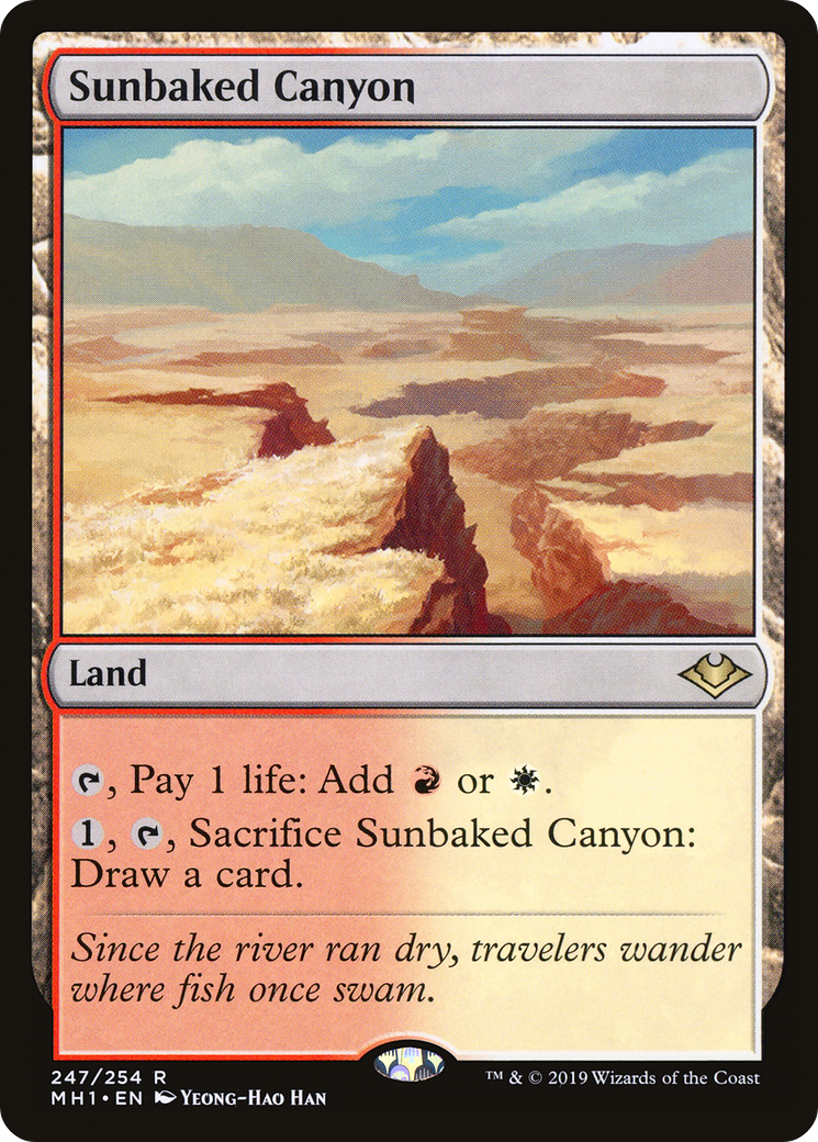 Sunbaked Canyon (MH1-247) [Modern Horizons] Foil