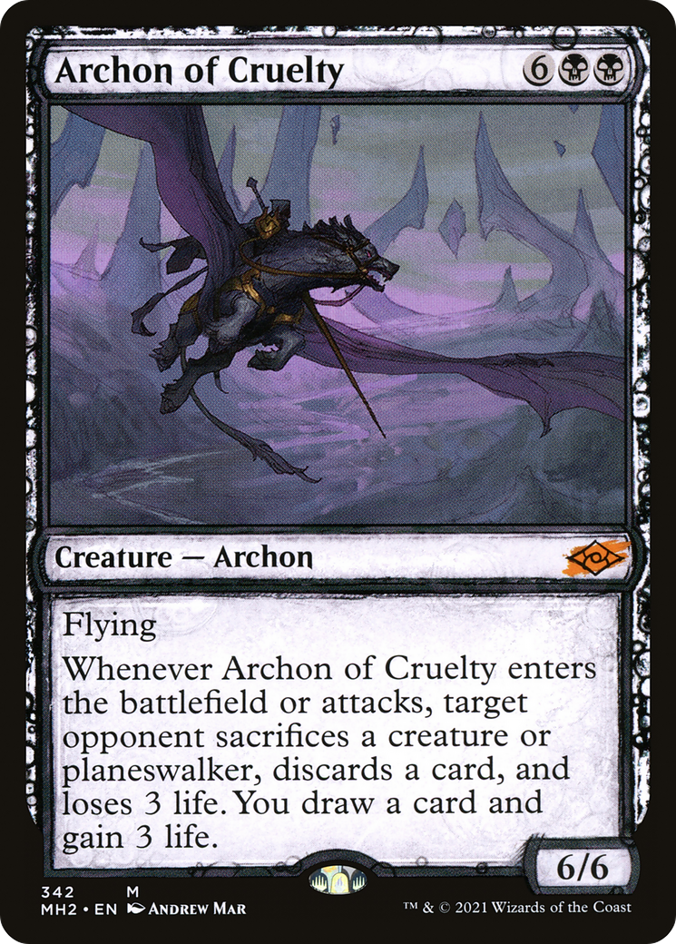 Archon of Cruelty (Showcase) (MH2-342) [Modern Horizons 2]