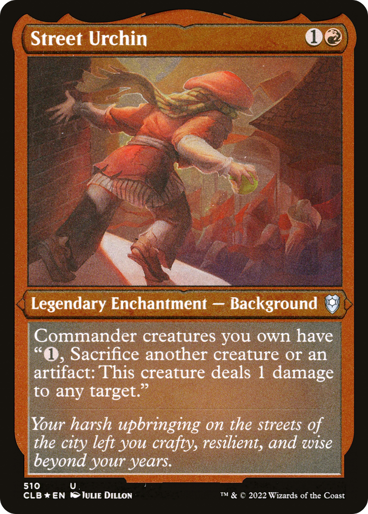 Street Urchin (CLB-510) [Commander Legends: Battle for Baldur's Gate] Etched Foil