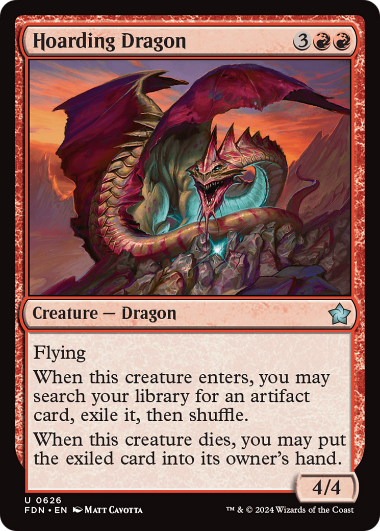 Hoarding Dragon (FDN-626) [Foundations]