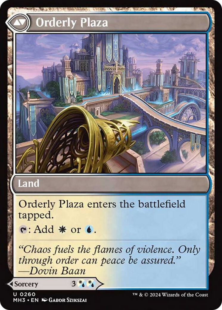 Suppression Ray // Orderly Plaza (MH3-260) [Modern Horizons 3] Foil