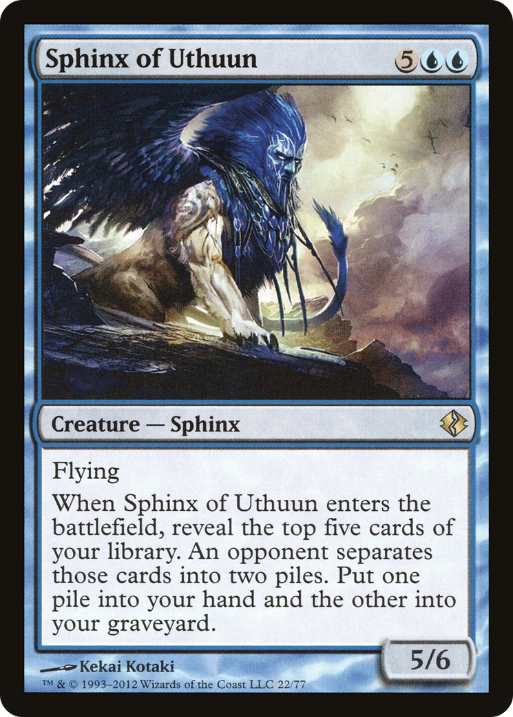 Sphinx of Uthuun (DDI-022) [Duel Decks: Venser vs. Koth]