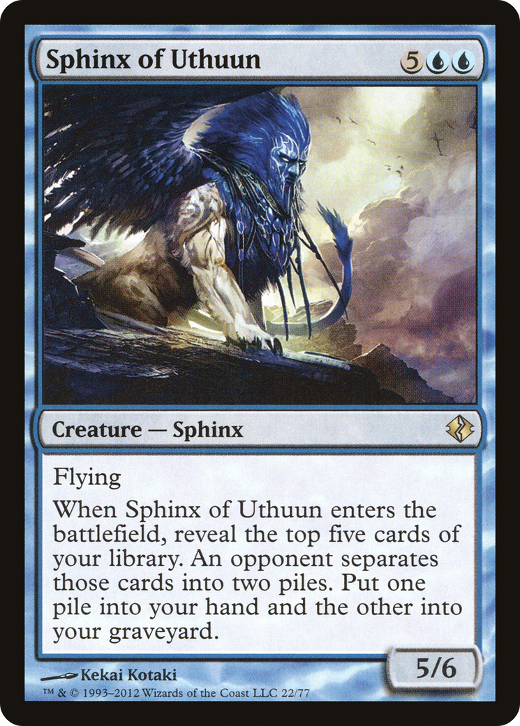 Sphinx of Uthuun (DDI-022) [Duel Decks: Venser vs. Koth]