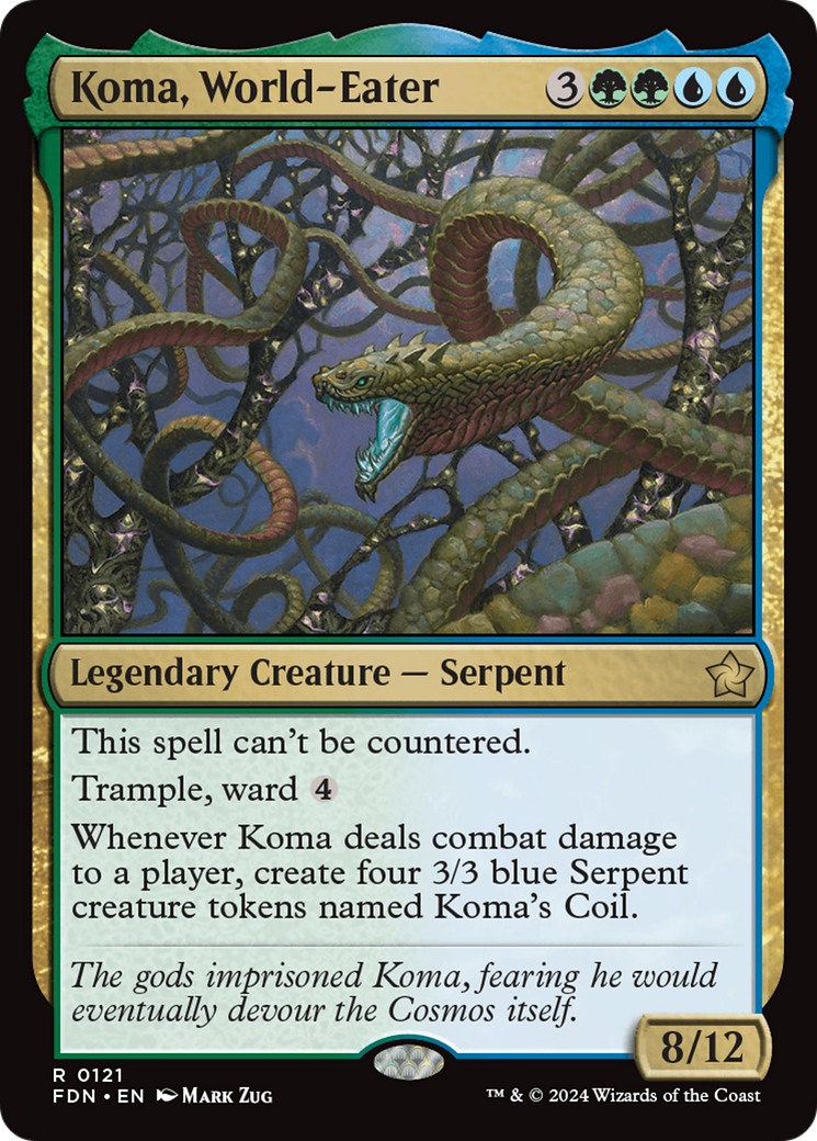 Koma, World-Eater (FDN-121) [Foundations] Foil