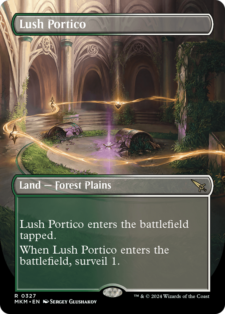 Lush Portico (MKM-327) [Murders at Karlov Manor] (Borderless) Foil