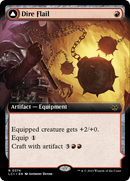 Dire Flail // Dire Blunderbuss (LCI-374) [The Lost Caverns of Ixalan]: (Extended Art) Foil