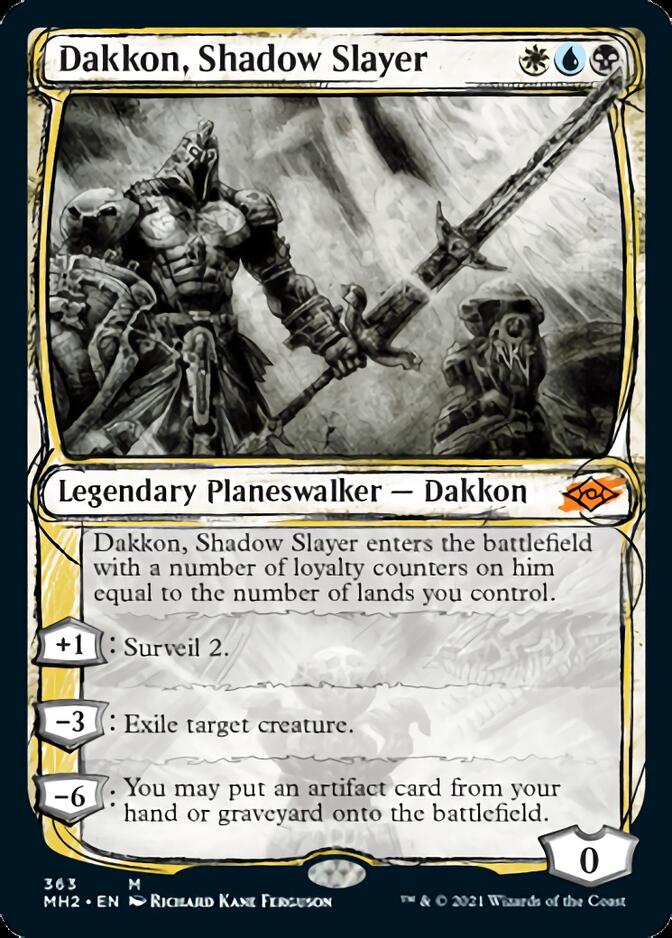 Dakkon, Shadow Slayer (MH2-363) [Modern Horizons 2]: (Showcase)