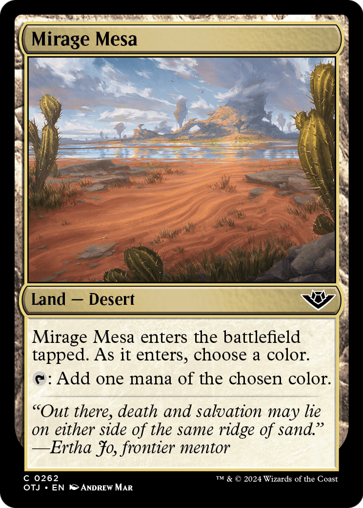Mirage Mesa (OTJ-262) [Outlaws of Thunder Junction] Foil