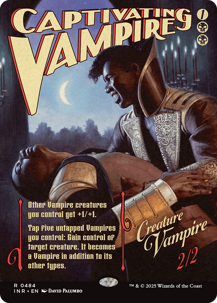 Captivating Vampire (INR-484) [Innistrad Remastered]: (Showcase) (Borderless) Foil