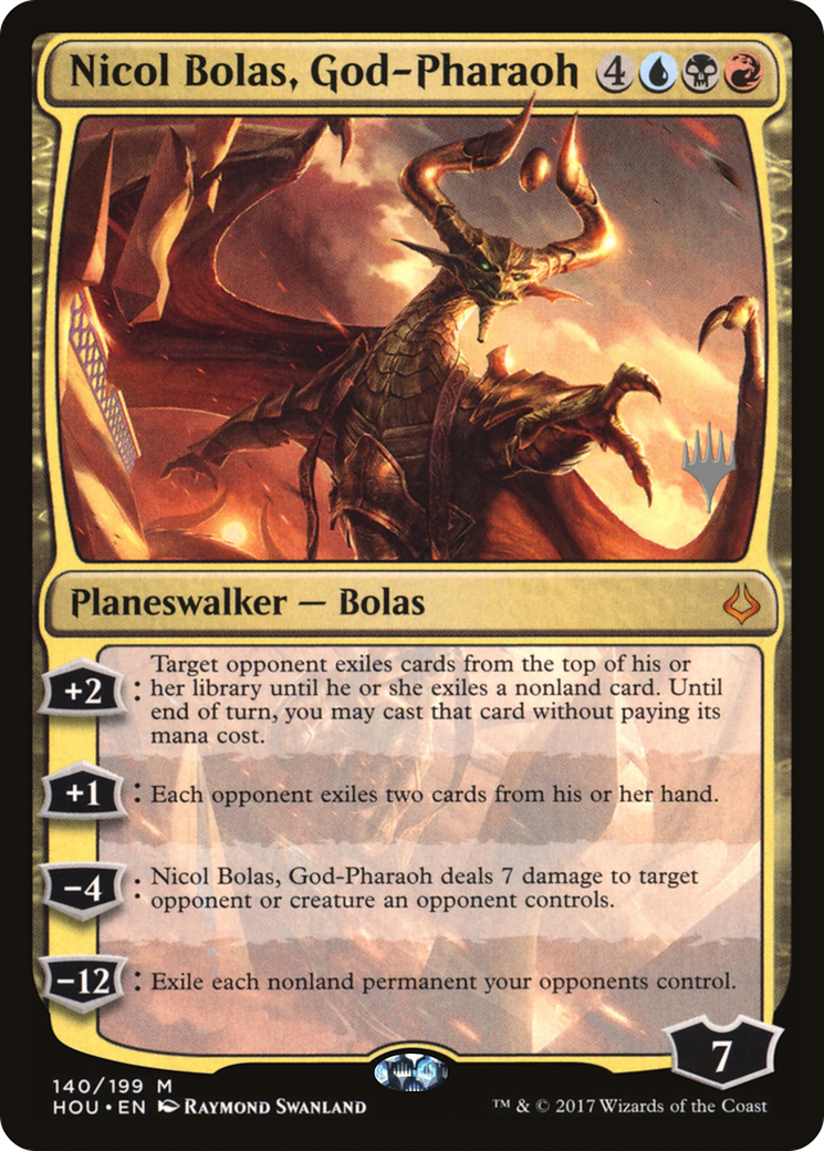Nicol Bolas, God-Pharaoh (PPSTX-140P) [Promo Pack: Hour of Devastation Promos]