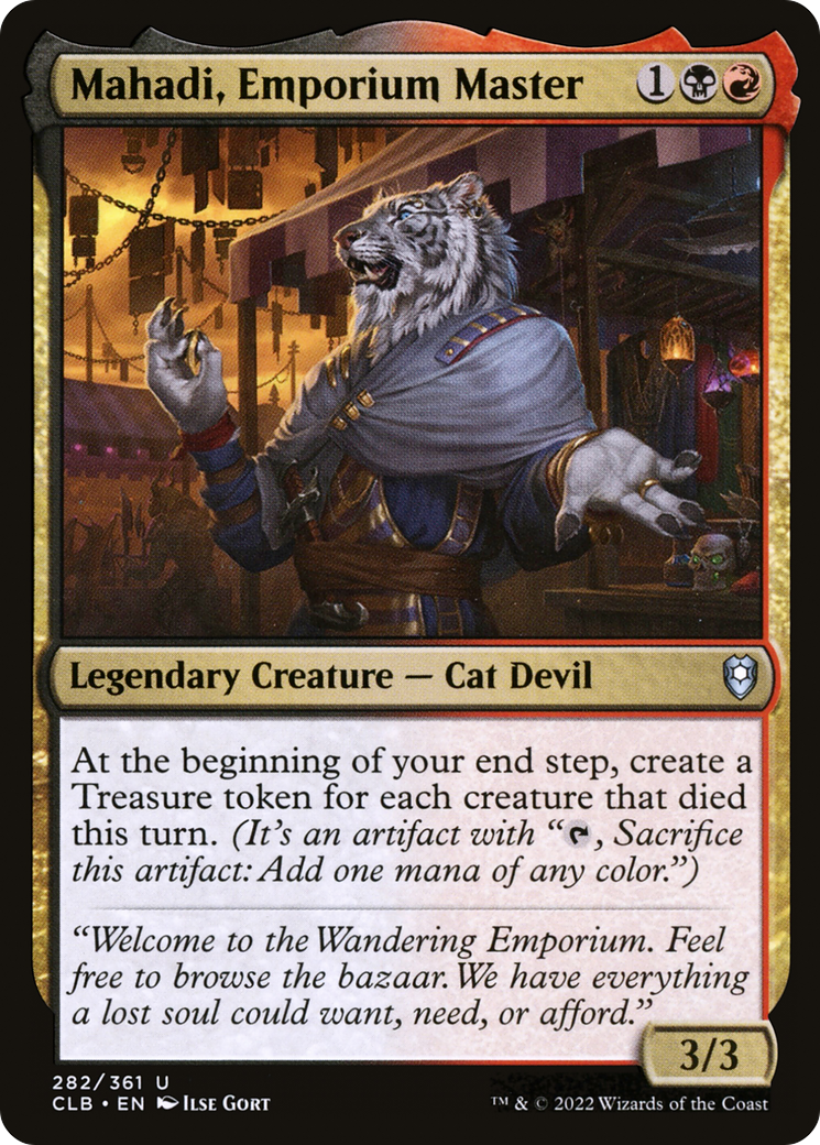 Mahadi, Emporium Master (CLB-282) [Commander Legends: Battle for Baldur's Gate]
